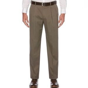 Savane Stretch Ultimate Performance Pleated Brown Chino Pants Men’s 34W 32L